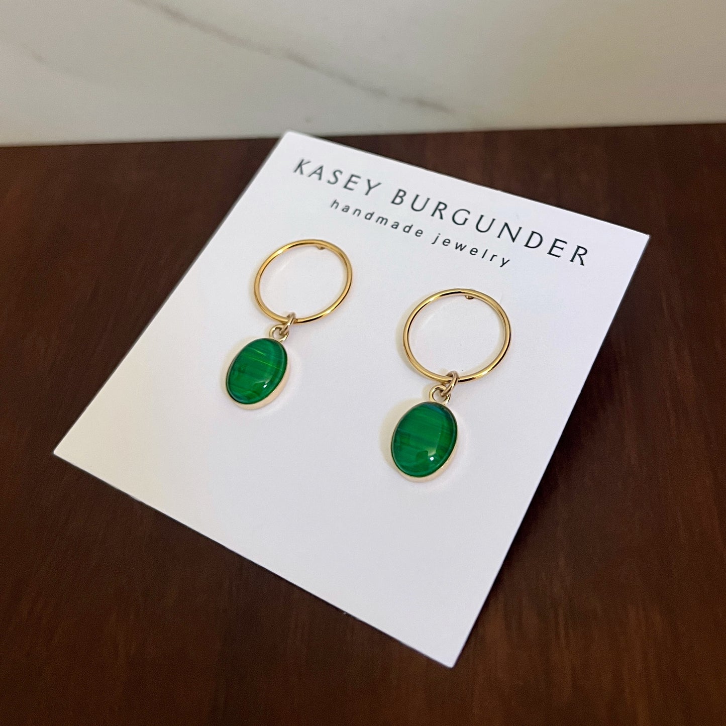 14k Gold-Filled Oval Stud