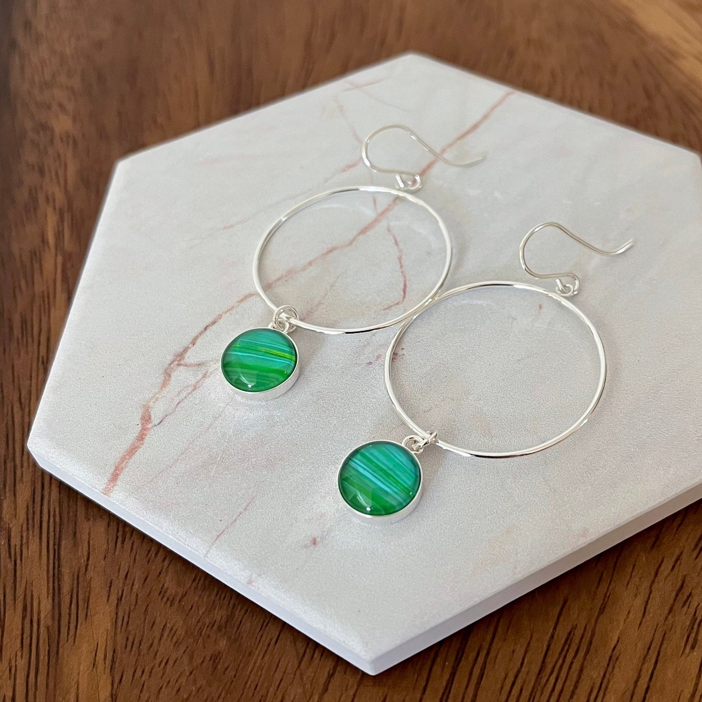 Large Hoop with Drop