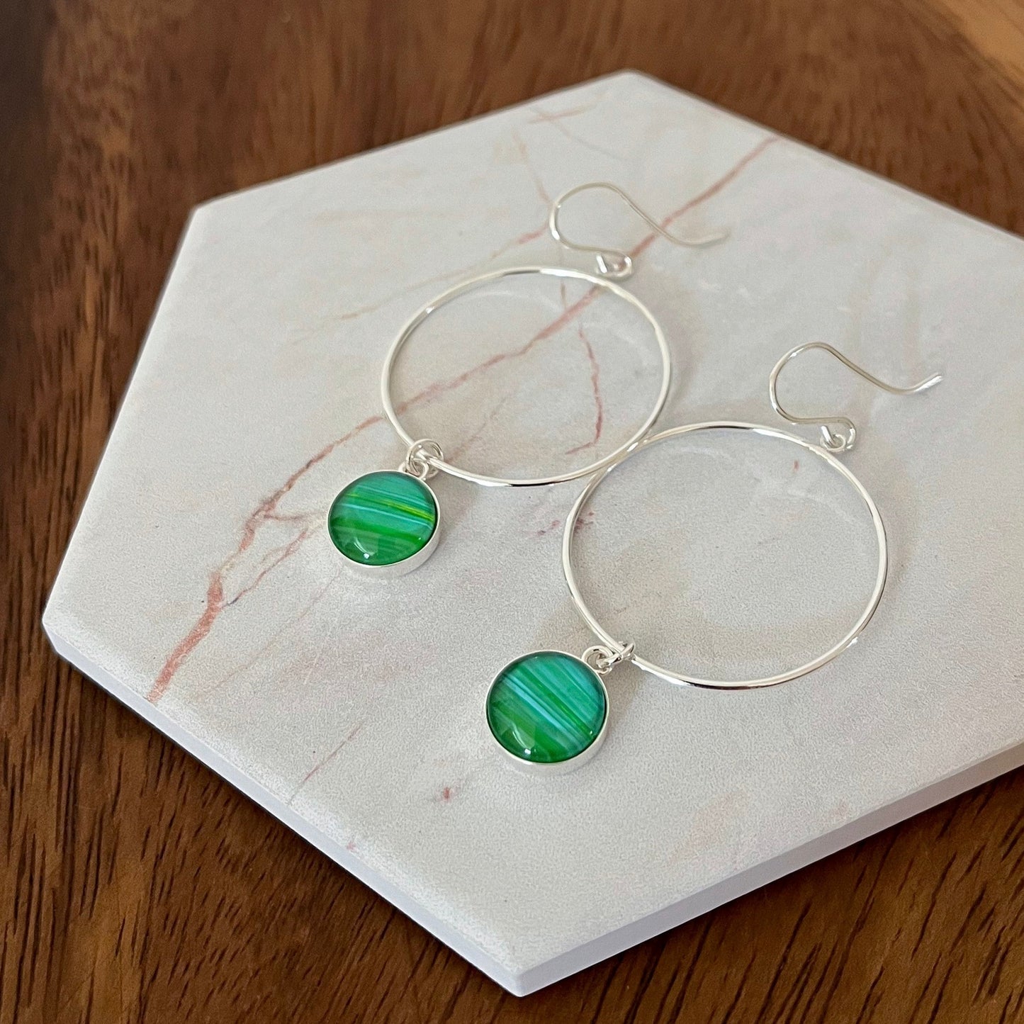 Large Hoop with Drop