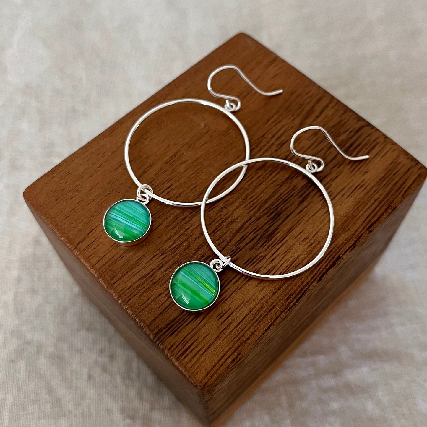 Large Hoop with Drop