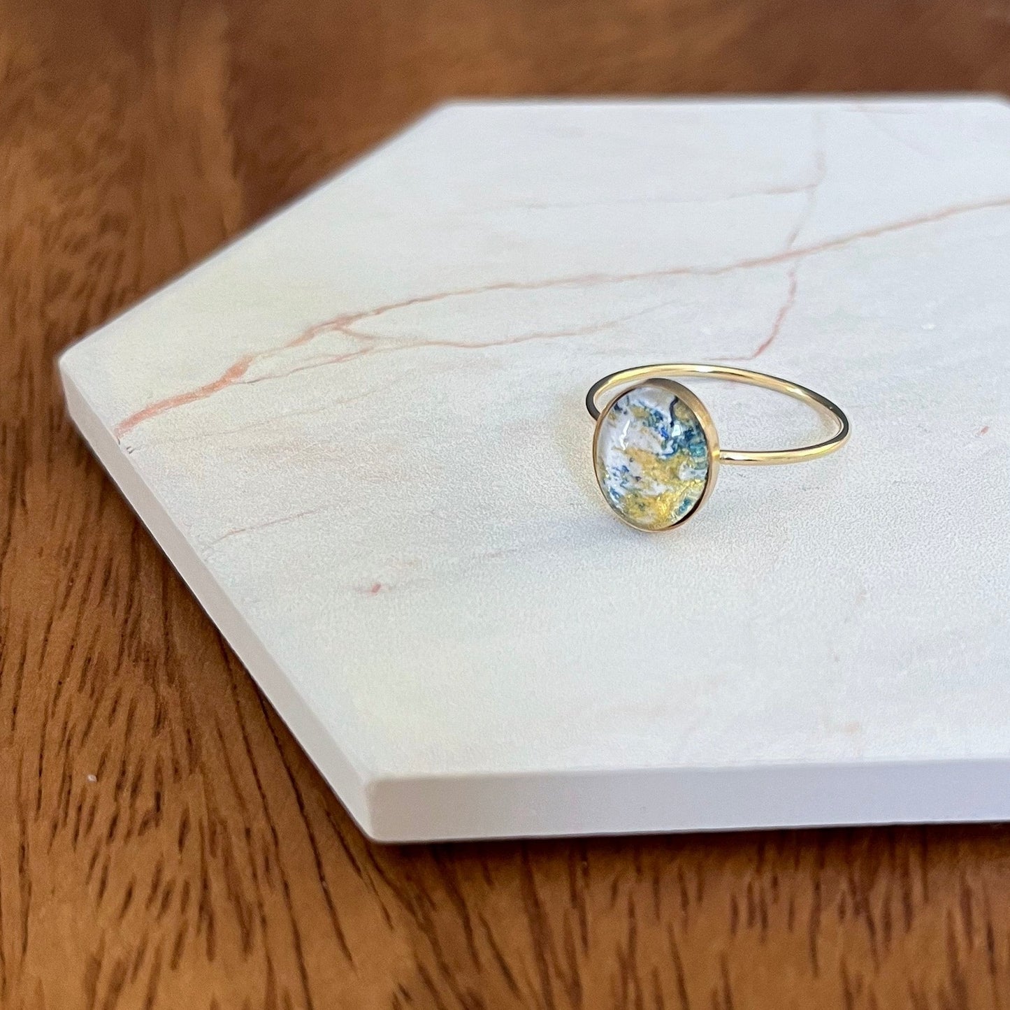 14k Gold Filled Oval Size 7