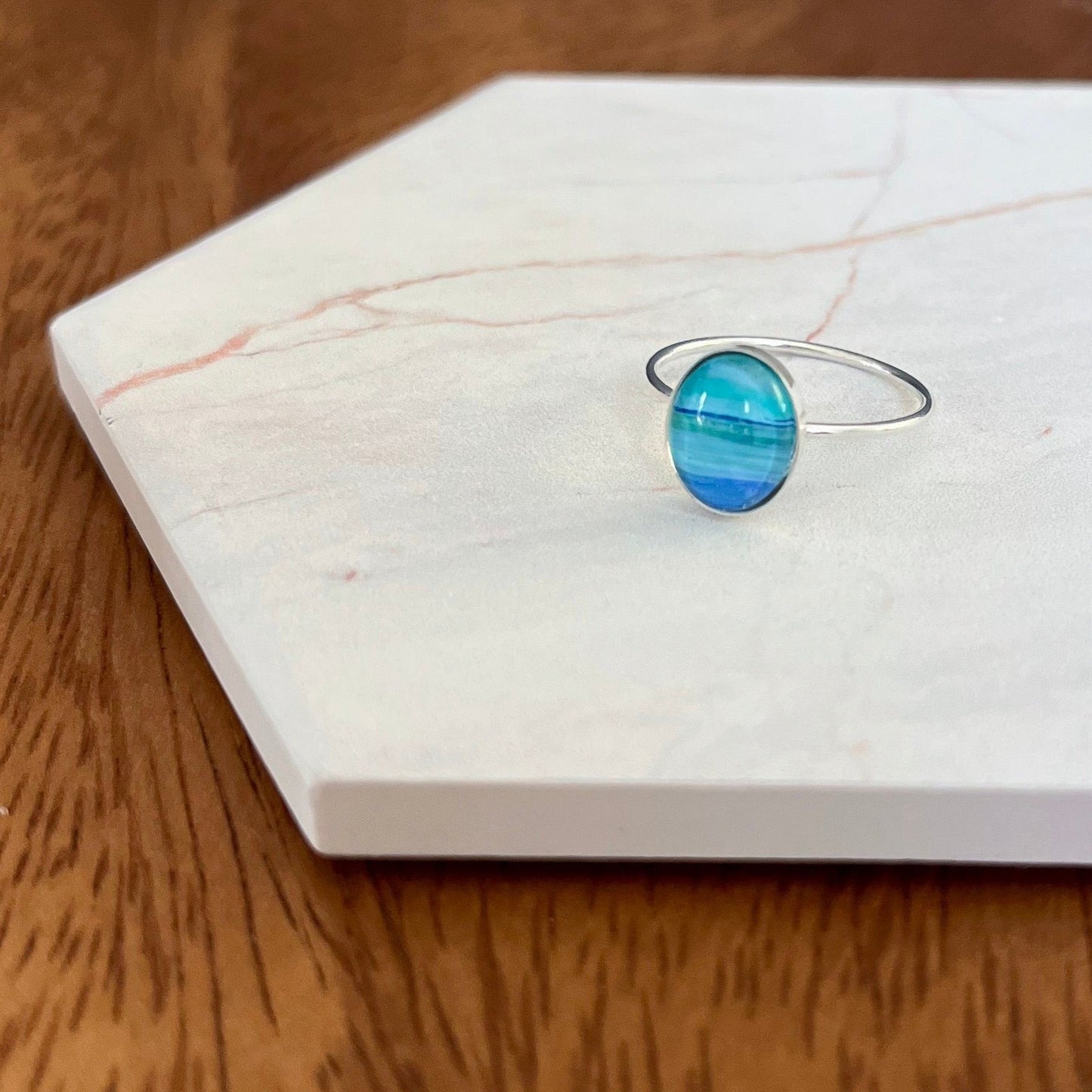 Sterling Silver Oval Size 7