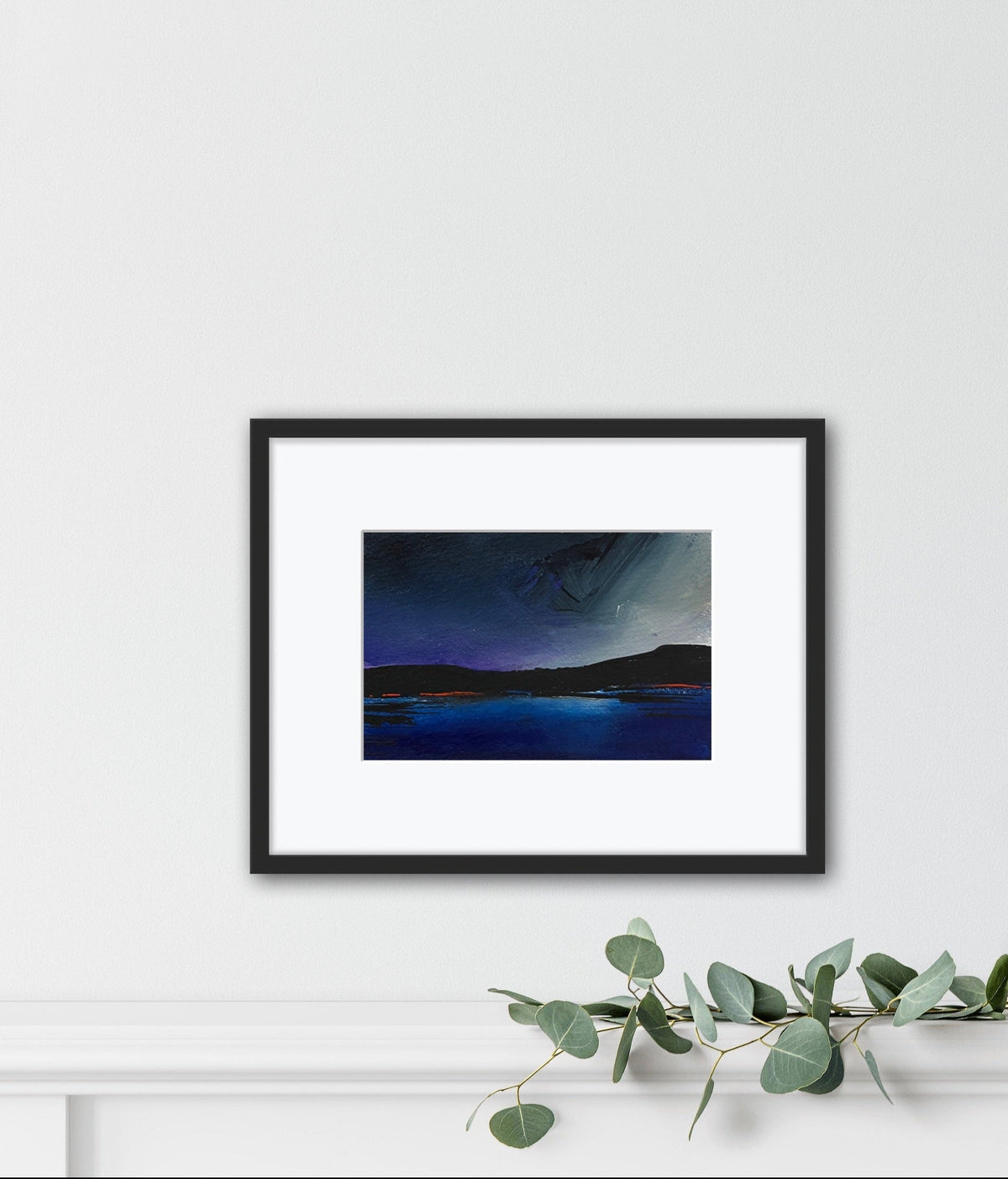 Midnight Paddle Board - Original Matted Painting