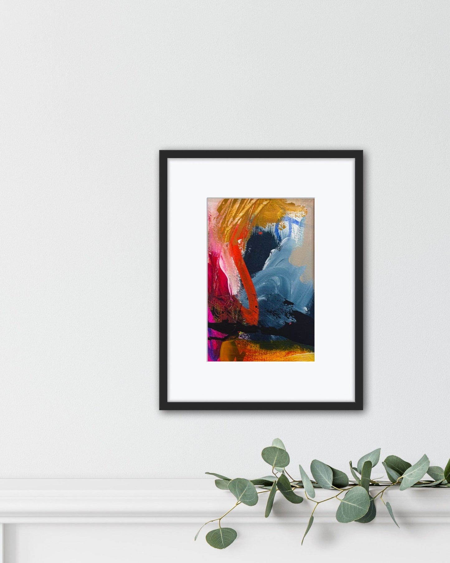 Cursive - Original Matted Painting