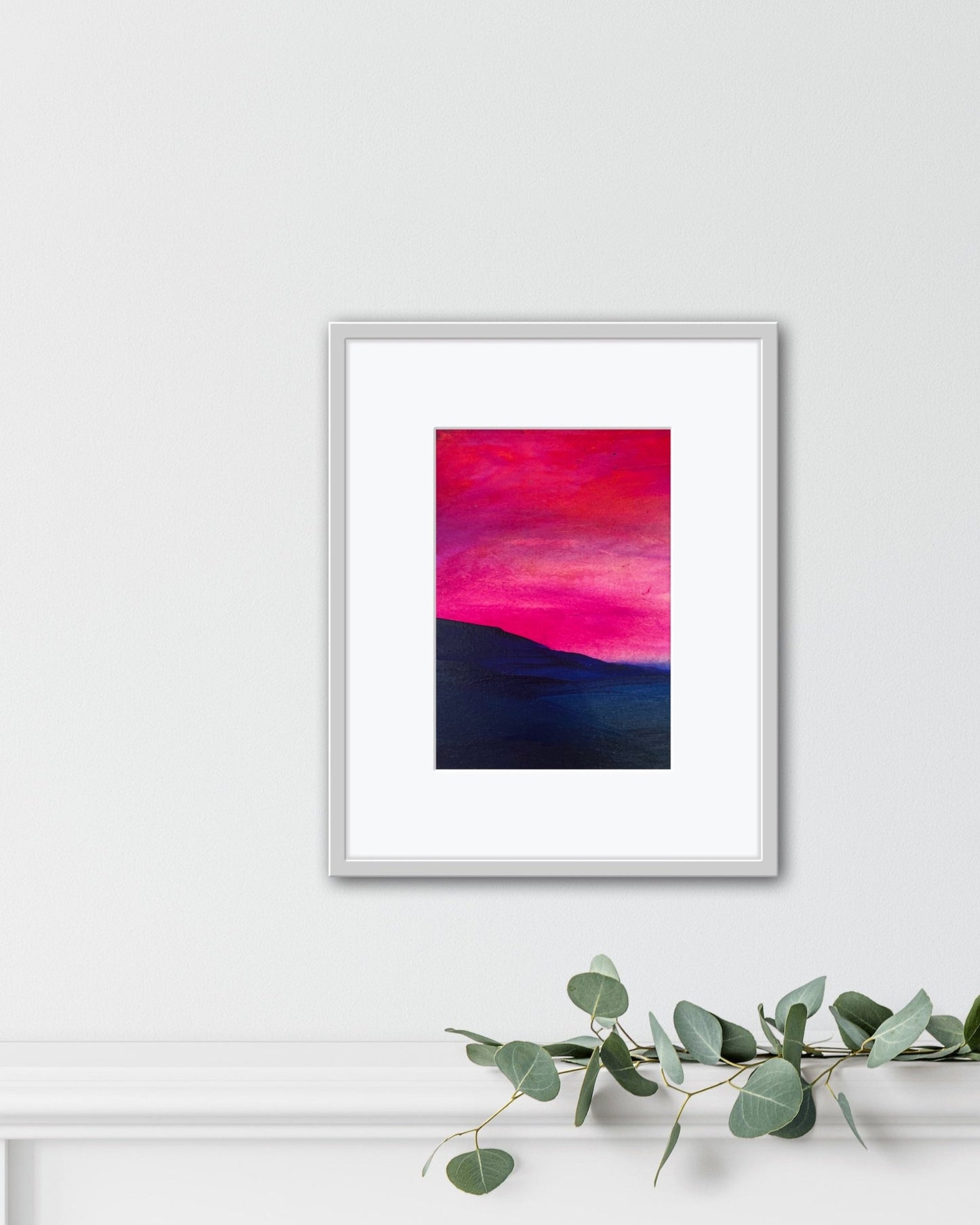 Indigo Dunes - Original Matted Painting