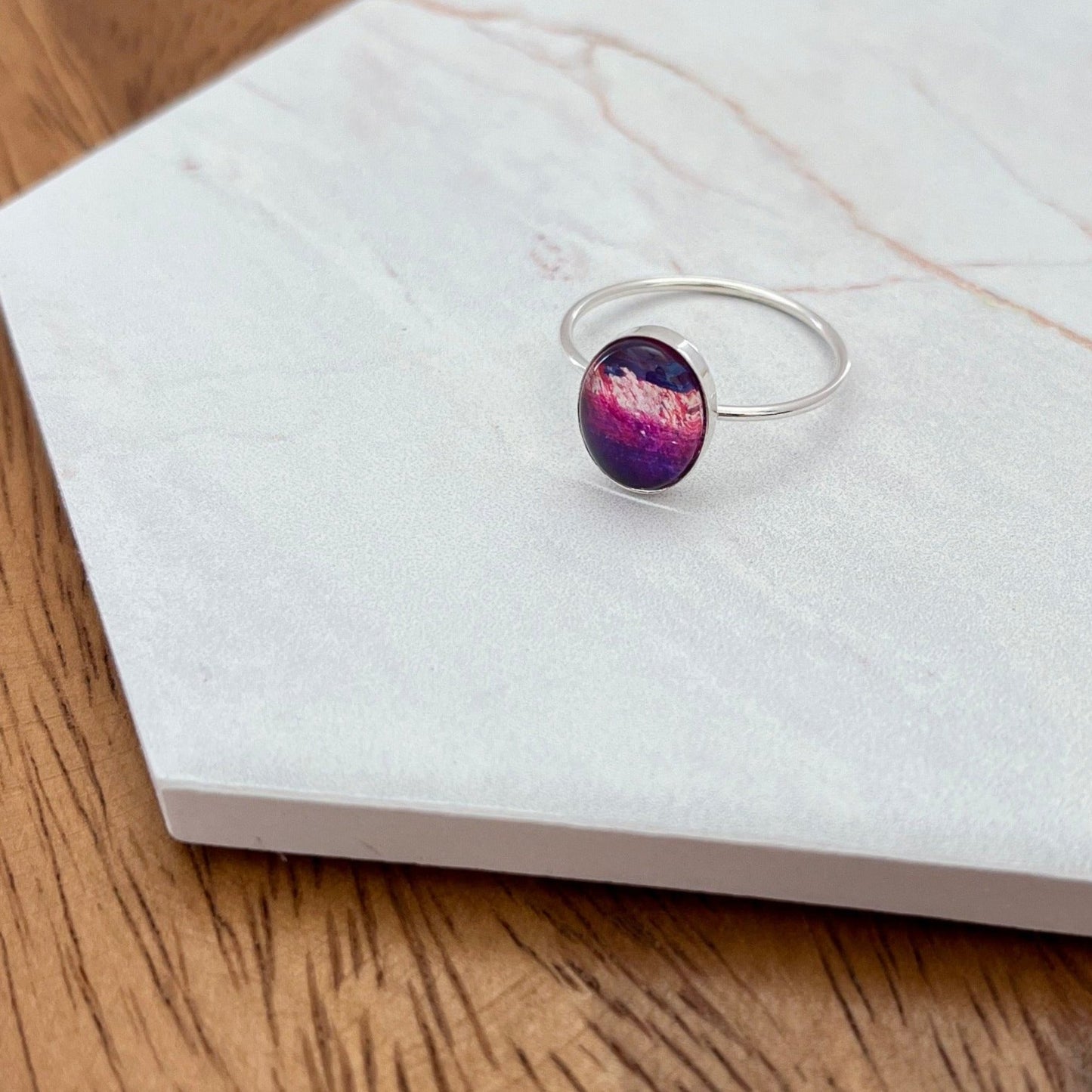 Sterling Silver Oval Size 7