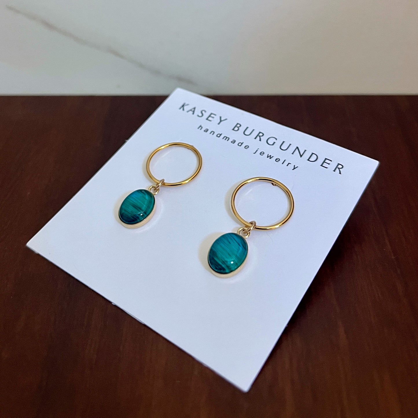 14k Gold-Filled Oval Stud