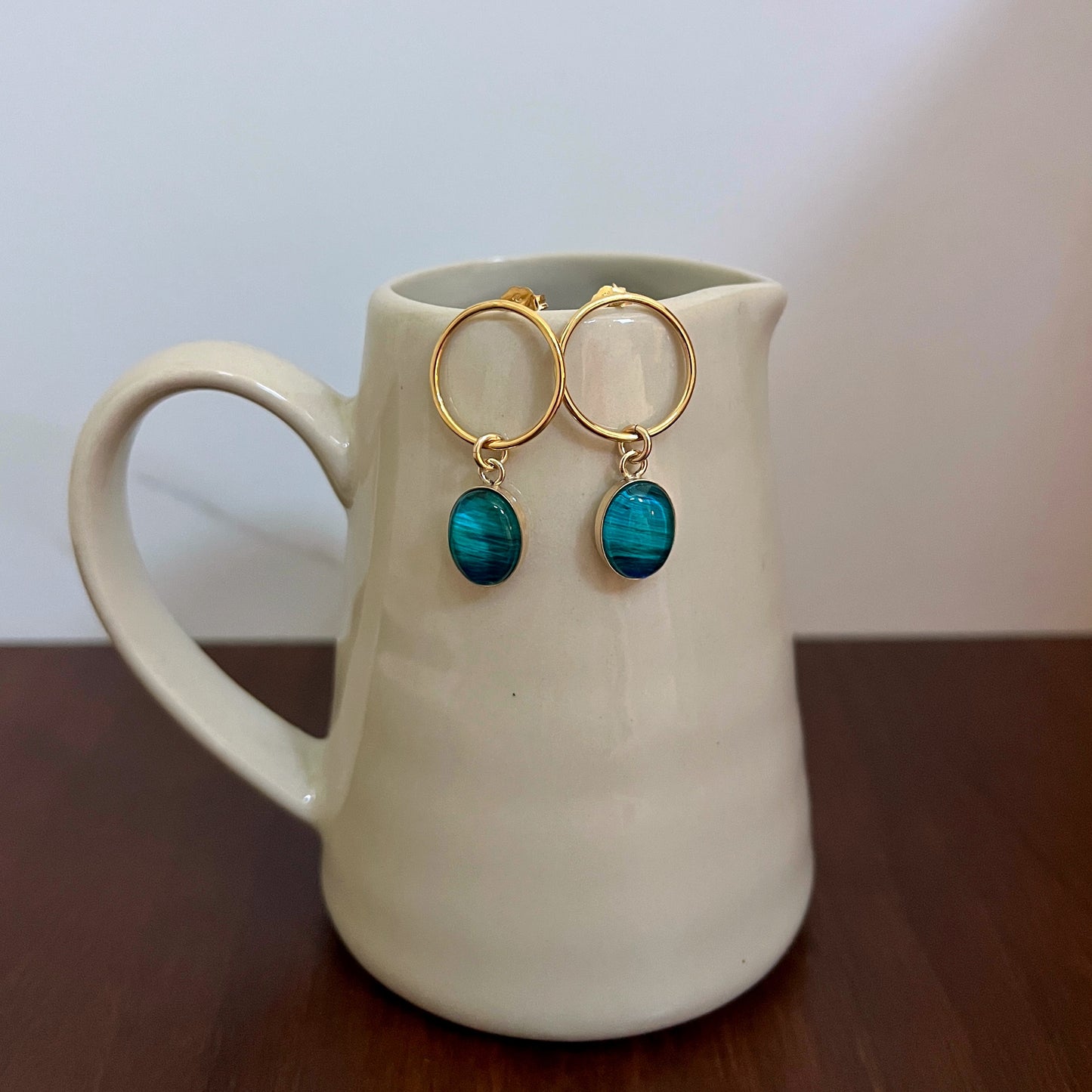 14k Gold-Filled Oval Stud