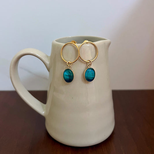 14k Gold-Filled Oval Stud