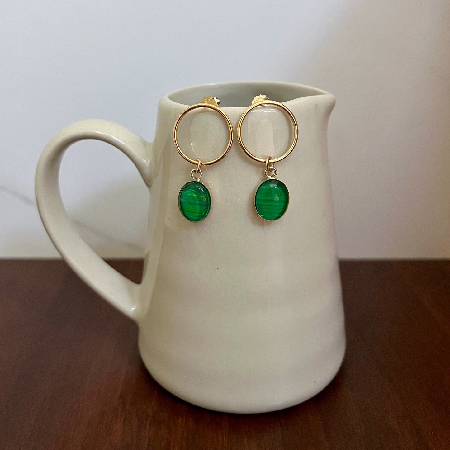 14k Gold-Filled Oval Stud