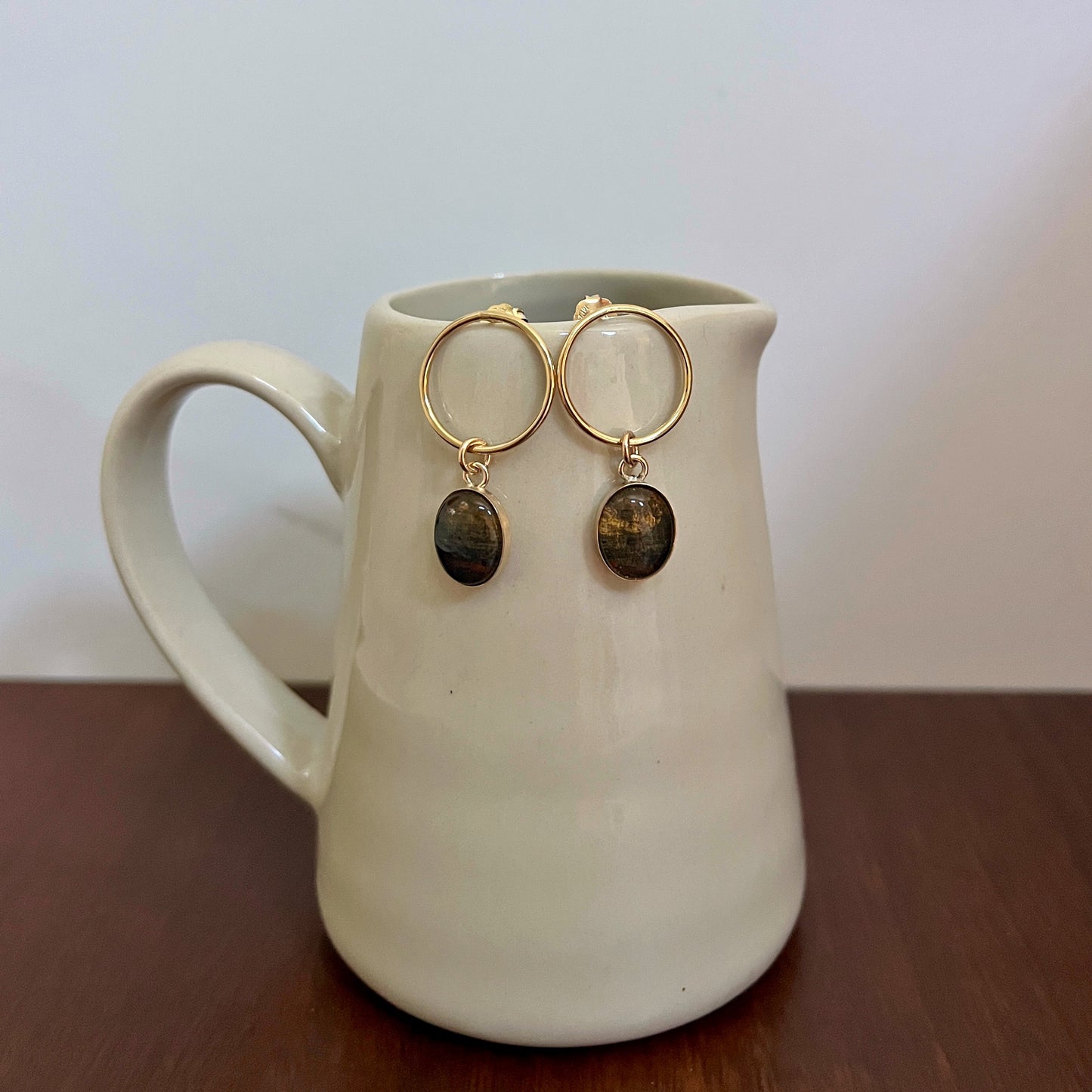 14k Gold-Filled Oval Stud