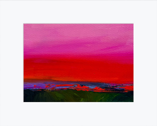 Afterglow - Original Matted Painting