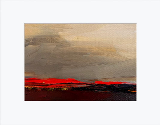 Lava Flow - Original Matted Painting