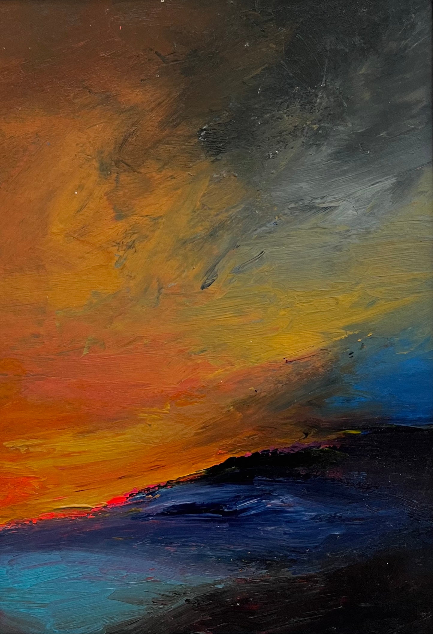 Sunset - Original Matted Painting